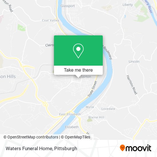 Waters Funeral Home map