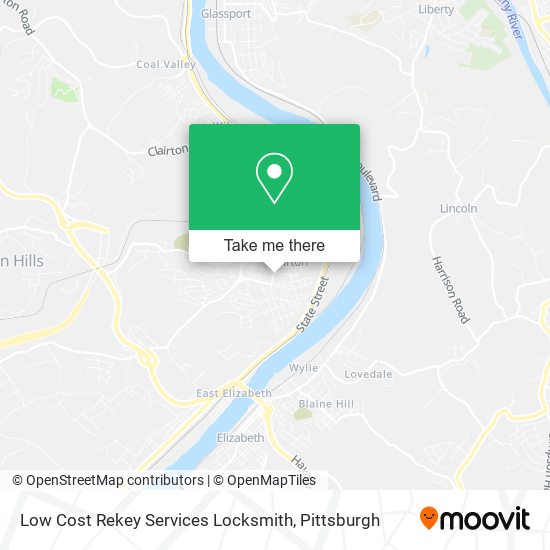 Low Cost Rekey Services Locksmith map