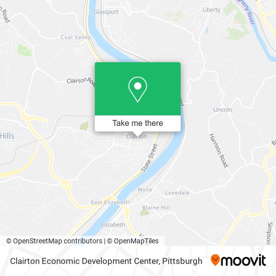 Clairton Economic Development Center map