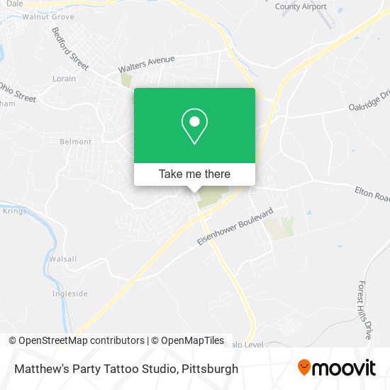 Matthew's Party Tattoo Studio map