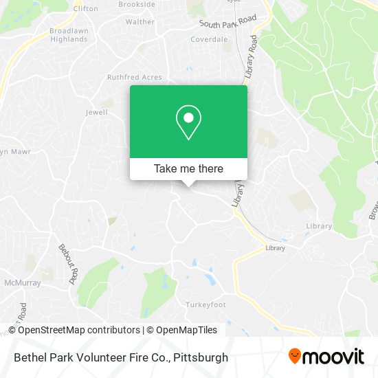 Mapa de Bethel Park Volunteer Fire Co.