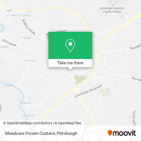 Meadows Frozen Custard map