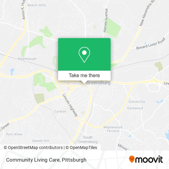Mapa de Community Living Care