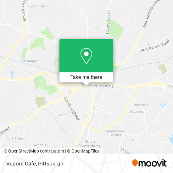 Vapors Cafe map