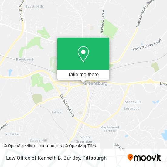 Mapa de Law Office of Kenneth B. Burkley