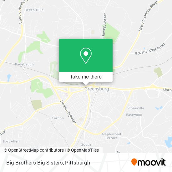 Big Brothers Big Sisters map