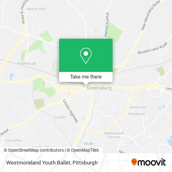 Mapa de Westmoreland Youth Ballet