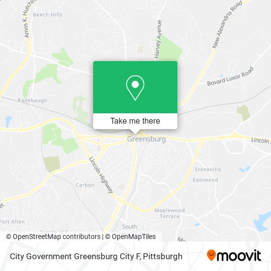 City Government Greensburg City F map