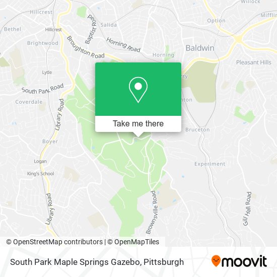 South Park Maple Springs Gazebo map