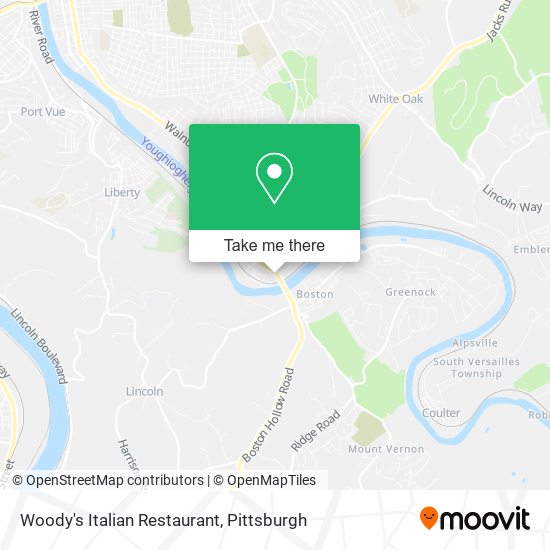 Woody's Italian Restaurant map