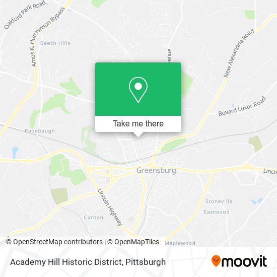 Mapa de Academy Hill Historic District