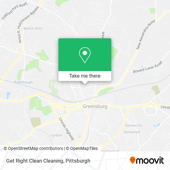 Get Right Clean Cleaning map