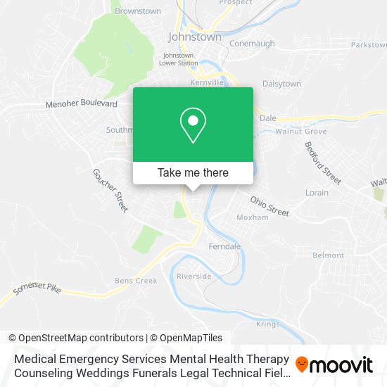Medical Emergency Services Mental Health Therapy Counseling Weddings Funerals Legal Technical Field map