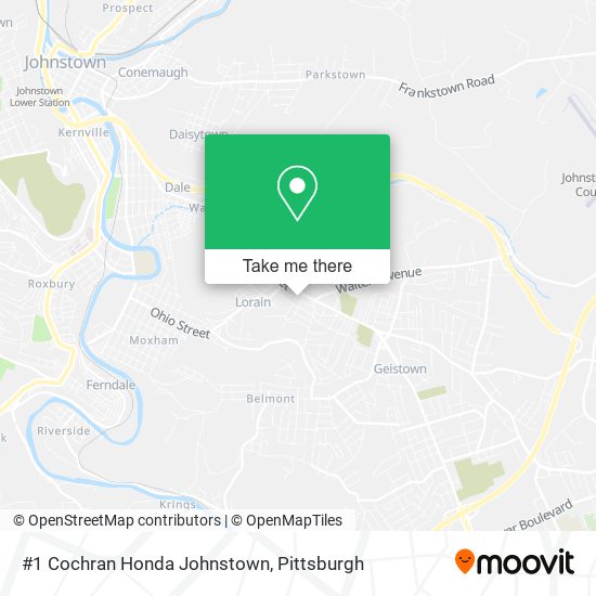 Mapa de #1 Cochran Honda Johnstown