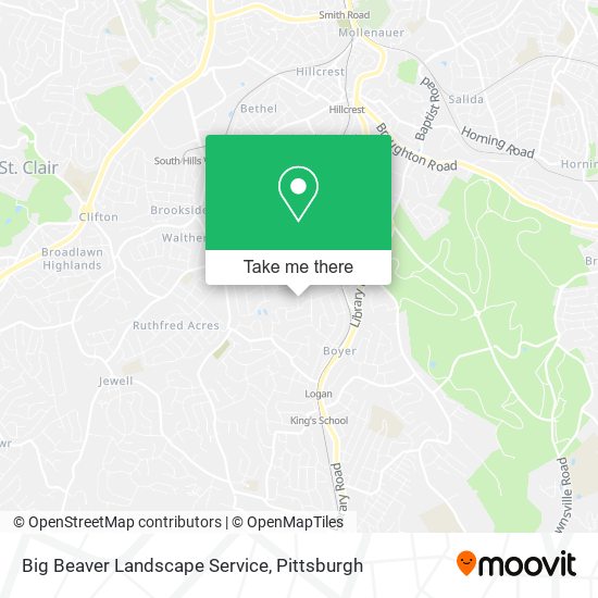 Big Beaver Landscape Service map