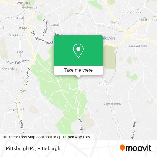 Mapa de Pittsburgh Pa