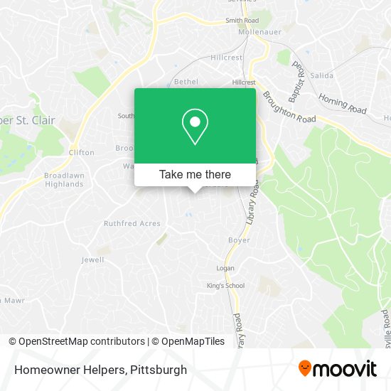 Homeowner Helpers map