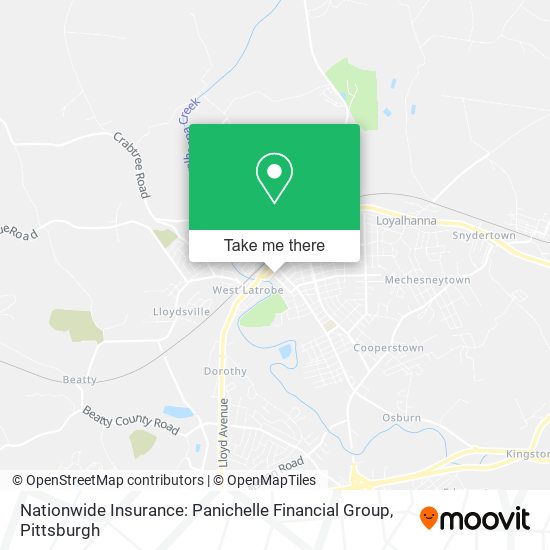 Mapa de Nationwide Insurance: Panichelle Financial Group