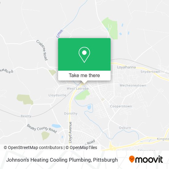 Mapa de Johnson's Heating Cooling Plumbing