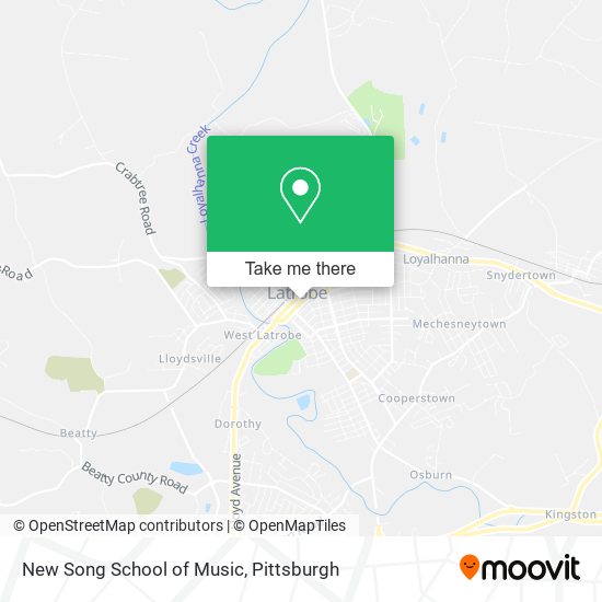 Mapa de New Song School of Music