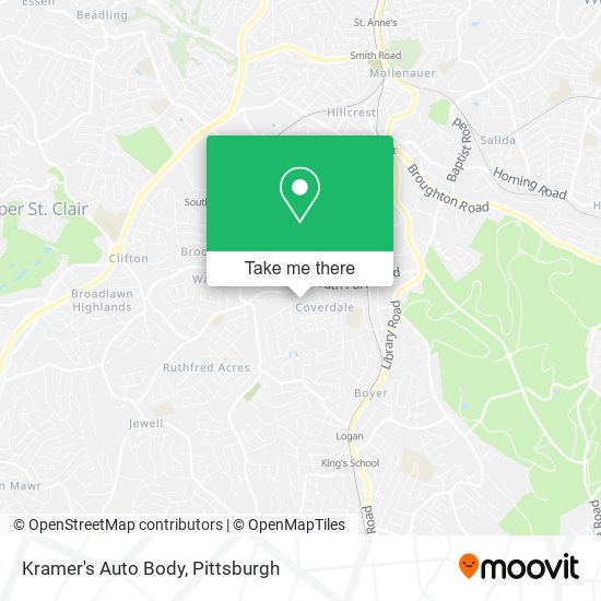 Mapa de Kramer's Auto Body