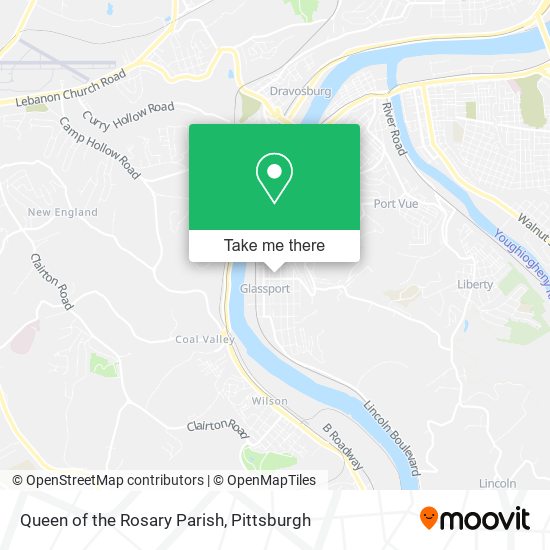 Queen of the Rosary Parish map