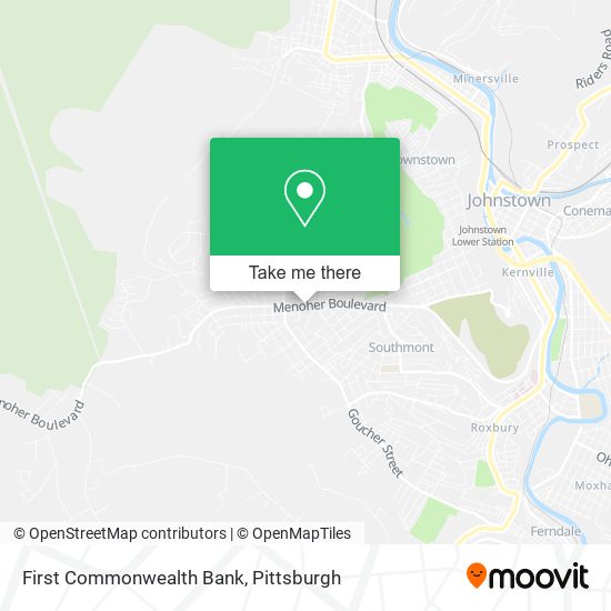 First Commonwealth Bank map