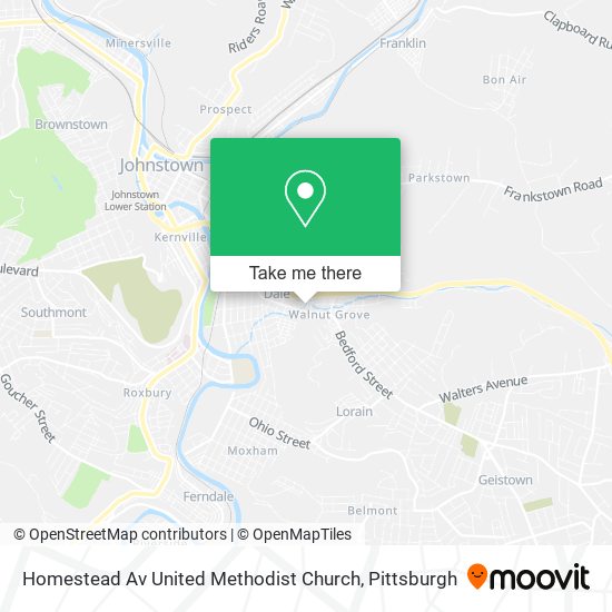 Homestead Av United Methodist Church map