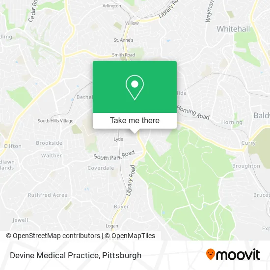 Devine Medical Practice map