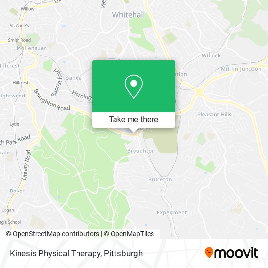 Kinesis Physical Therapy map