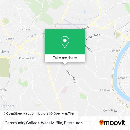 Community College-West Mifflin map