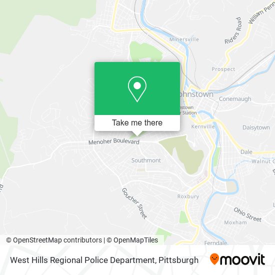 West Hills Regional Police Department map