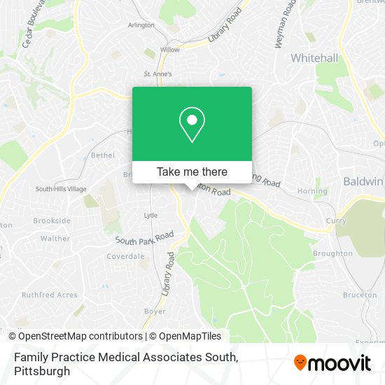 Mapa de Family Practice Medical Associates South