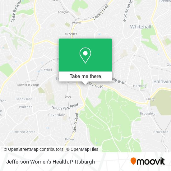 Mapa de Jefferson Women's Health