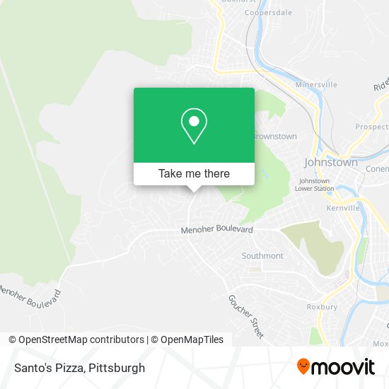 Santo's Pizza map