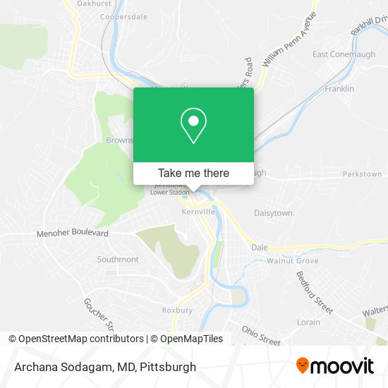 Archana Sodagam, MD map