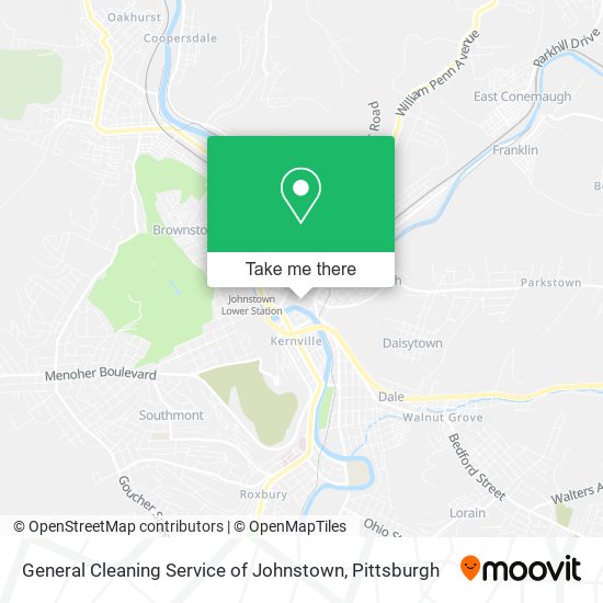 Mapa de General Cleaning Service of Johnstown
