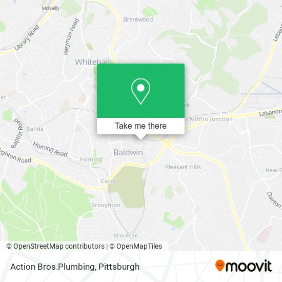 Mapa de Action Bros.Plumbing