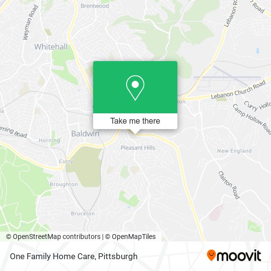 One Family Home Care map