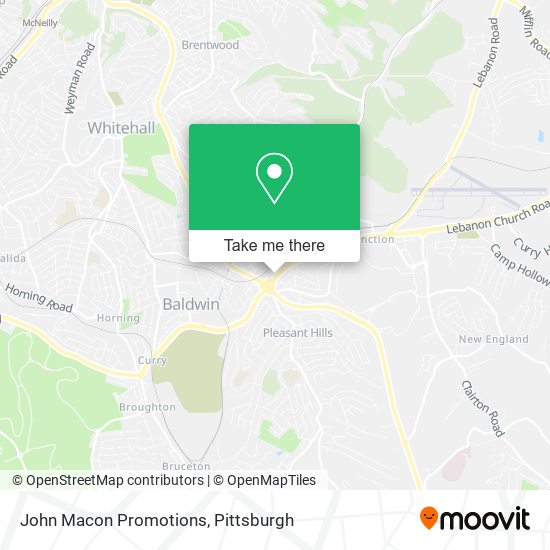 John Macon Promotions map