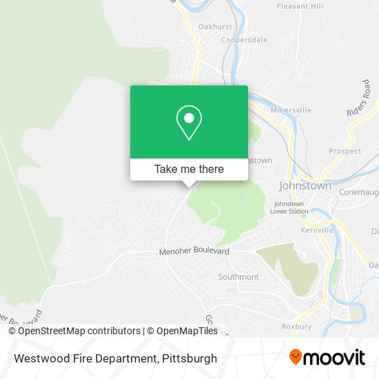 Westwood Fire Department map