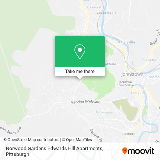 Mapa de Norwood Gardens Edwards Hill Apartments