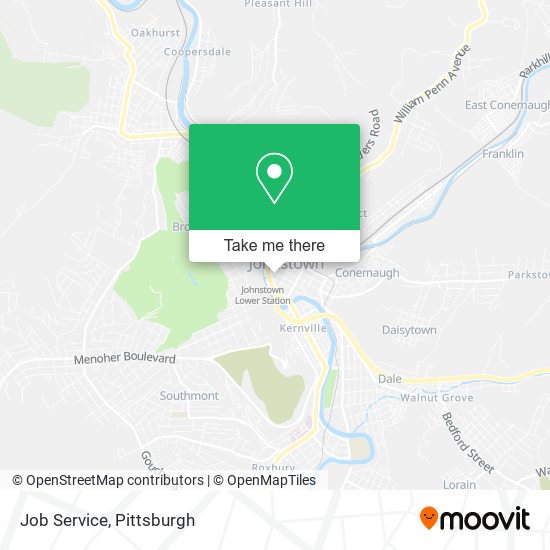 Job Service map