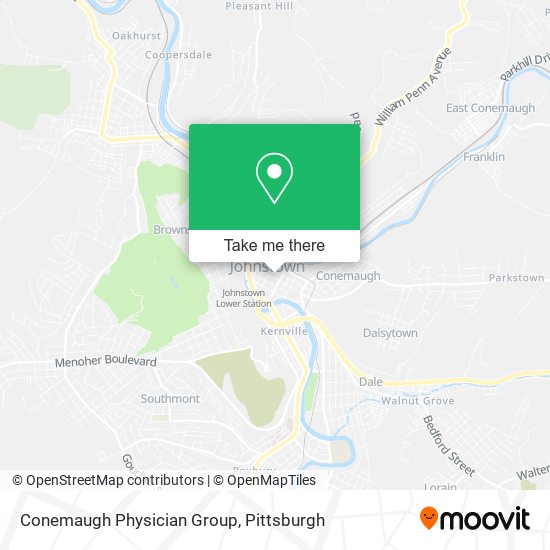 Conemaugh Physician Group map