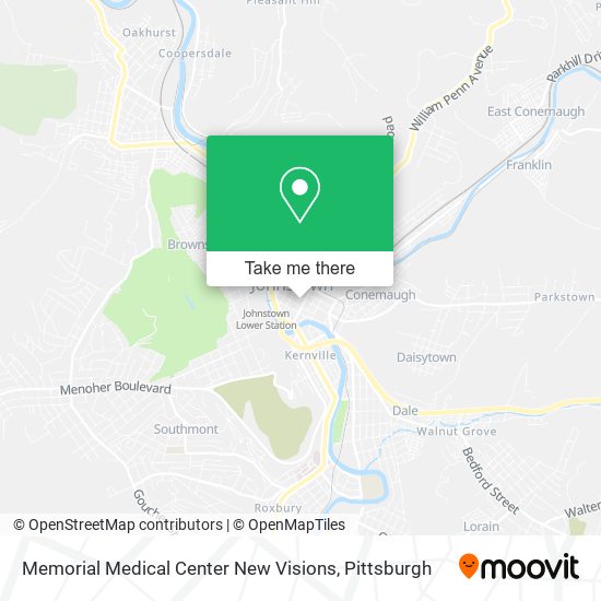 Memorial Medical Center New Visions map
