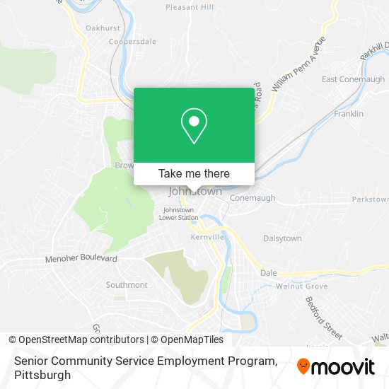 Mapa de Senior Community Service Employment Program