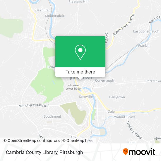 Mapa de Cambria County Library