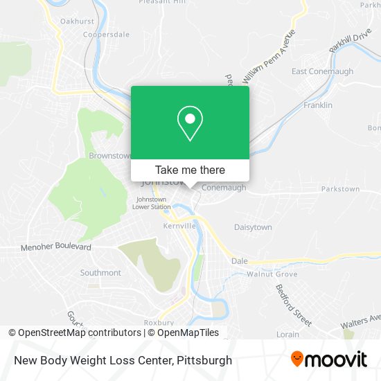 New Body Weight Loss Center map