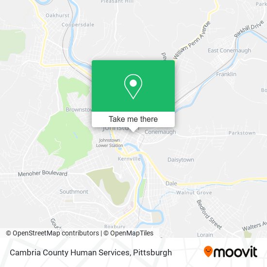 Mapa de Cambria County Human Services