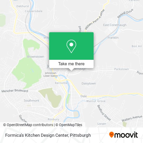 Mapa de Formica's Kitchen Design Center